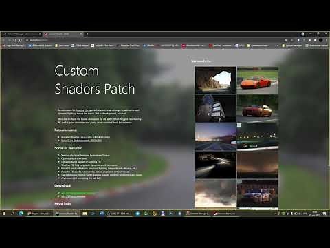 Установка Content Manager и Custom Shaders Patch.