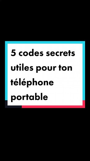 Voici 5 codes secrets utiles pour ton téléphone portable que tu dois absolument connaître. Avant de commencer, abonne toi, partage et commente la vidéo pour nous encourager à continuer à faire d'autres vidéos. #codessecrets #astucesphones #mtdigitech #tech #tutotech