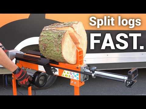 Split 100 logs in ONE hour! Forest Master FM10 Electric Log Splitter