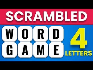 Scrambled Word Games | Guess the Word Game (4 Letter Words)