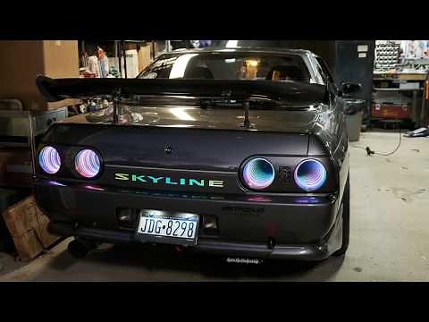 Original HD INFINITY MIRROR Tail lights R32 SKYLINE (Nintendo Controller Remote start)- Steve Molans