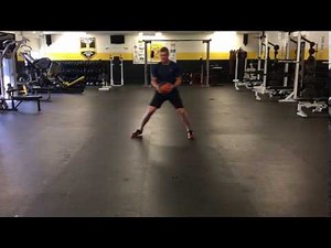 Lateral Deceleration With Med Ball Twist