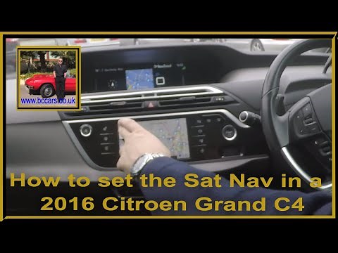 How to set the Sat Nav in a 2016 Citroen Grand C4