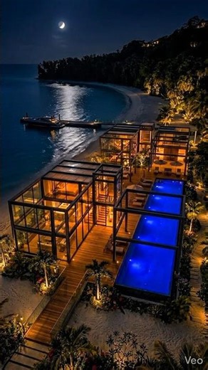 From Sand to Paradise: Luxury Beach Resort Build 🌊🏖️ #shorts