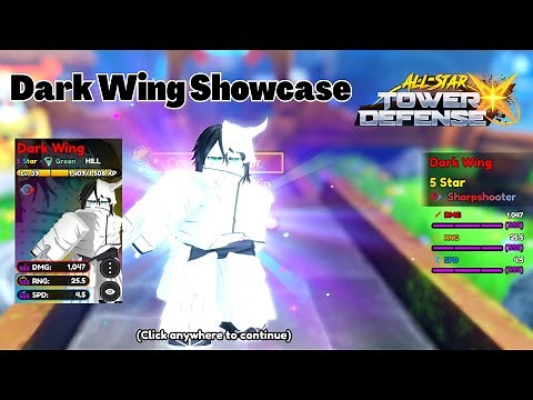 Dark Wing Showcase ASCENDED (Ulquiorra Bleach) All Star Tower Defense X ASTD X