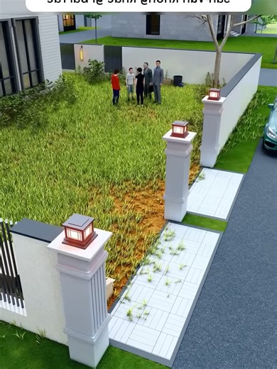 Thiết Kế Sân Đón Tết Đẹp Mắt Cho Gia Đình