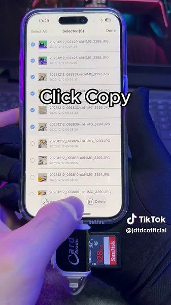 How to Use the Card Reader with Your iPhone: Make sure to download the 'iUSB' app for secure access, as Apple prioritizes safety. This app will help you seamlessly connect and manage your card reader on your iPhone.#TikTokShopHolidayDeals #cardreader #sdcardreader #sdcard #sdcardbox #jdtdc #jsljdtdc #iphonehack #