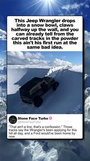 WHAT HAPPENS WHEN A JEEP WRANGLER PICKS A SNOW BOWL?