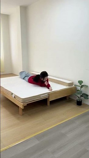 引き出すだけでサイズ自在。伸縮式のシングルベッド✨#tiaro #home #furniture #bed