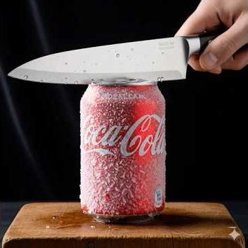 Let's cut some ice-cold Coca-Cola