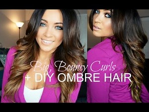 Big, Bouncy Curls Tutorial + DIY Ombre Hair