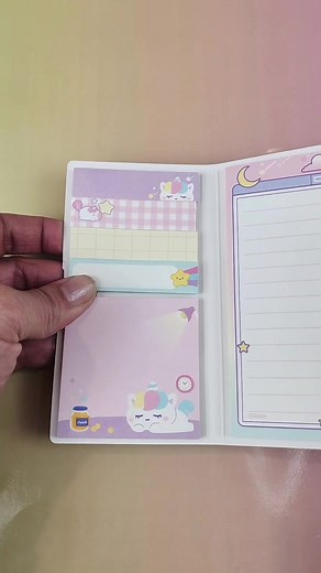 Adorable Lazy Unicorn Sticky Notes and Notepad Collection