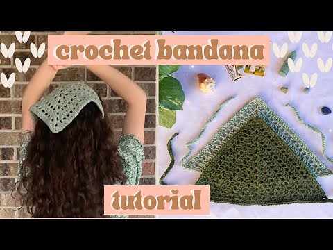 EASY Crochet Bandana Tutorial for Beginners (QUICK 1 Hour Project)