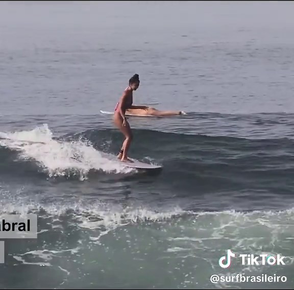 Nathalya Cabral: Surfing on a Longboard