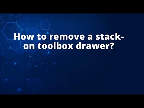 How to remove a stack-on toolbox drawer?