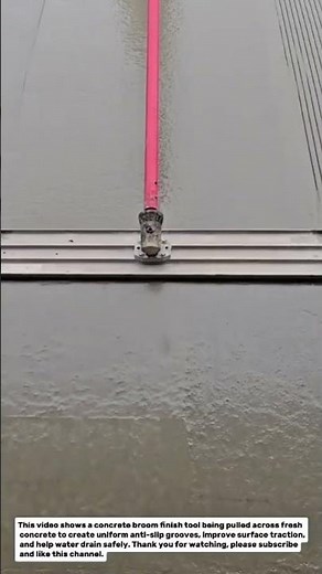 Concrete Broom Finish Technique | Anti-Slip Surface Texturing for Fresh Concrete.