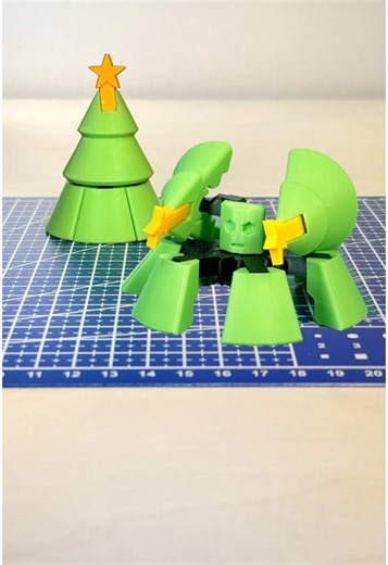 🎄🤖 questo albero di Natale non è come sembra… nasconde una sorpresa 🎁bel giocattolino stampato in 3D 😎 ⏱️Print time: 1h 44m 🧵Filament by @eSUN 3D Printing \t1) PLA Green \t2) PLA black 3) PLA Gold 🖨️Printer: @BambulabGlobal A1 AMS lite 🔗Model: https://makerworld.com/models/773259 Ecco la stringa aggiornata: #3DPrinting #3DPrinted #ChristmasTree #TransformingTree #3DModeling #3DArt #HolidayDecor #CreativeDesign #MakersGonnaMake #3DPrintDesign