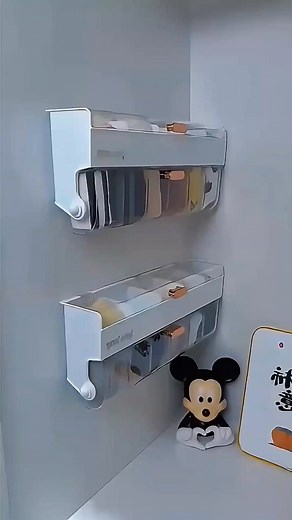 18K views · 91 reactions | ✨ Wall-Mounted Sock Storage Box #HomeOrganization #SpaceSaver #WardrobeEssentials #TidyLiving #ClosetOrganizer #MinimalistHome | Sheila's online shop | Facebook