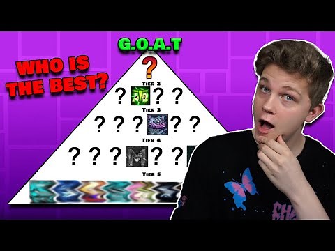 AeonAir Reacts to: Who Is the GREATEST Geometry Dash player EVER? (GD G.O.A.T Pyramid)