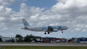 Global X Airbus A320 arriving at Miami International | J.A.S