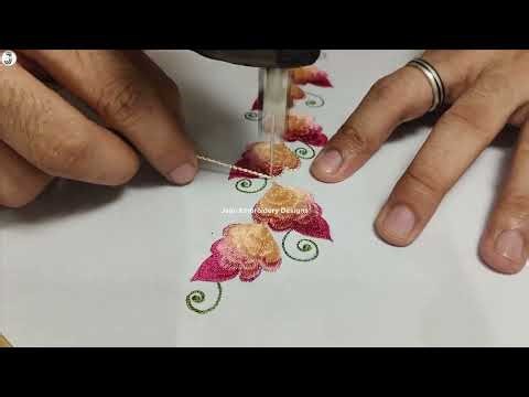 Unique machine embroidery border design | border Embroidery Designs