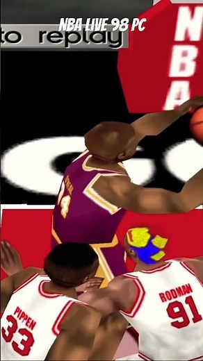 NBA Live 98 PC - Shaq Monster Dunk #nba #nbalive98 #retrogaming #nbalive #pcgaming