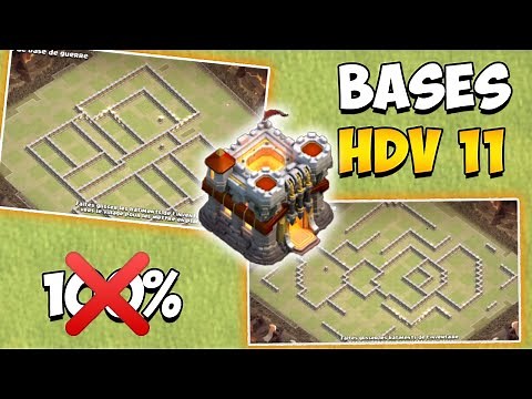 TOP 5 DES MEILLEURES BASES HDV11, GDC RUSH | Clash Of Clans Fr