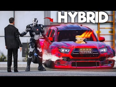 Stealing HYBRID TRUCK! as a Black IRONMAN sa GTA 5!