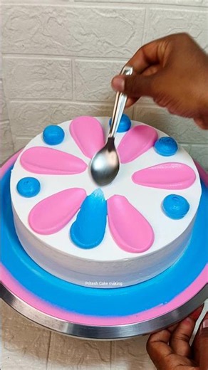 Vannila Rainbow🌈 Multi Faush Design #cakedesign #vannila #rainbowc #shortfeed #feed
