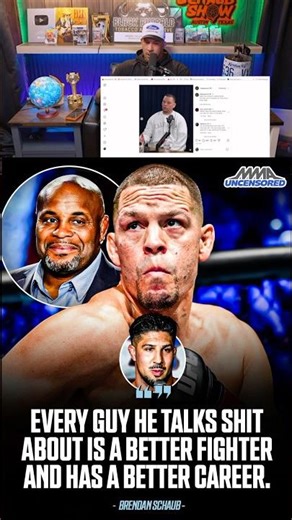 Brendan Schaub defends Daniel Cormier and slams Nate Diaz and his “mid” MMA career 👀😳