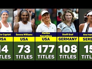 Most WTA Titles Won in Tennis