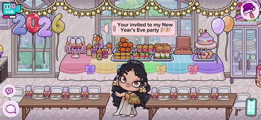 Avatar world New Year’s Eve party 2026🎉🥳 #@Avatar World Official #pazu #avatarworld #newyearseve #newyears #nye #holiday #nyeparty #interiordesign #party #fyp #2026 #newyear #newyearsresolution #catering #food #foodie