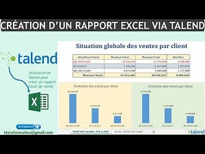 Création d'un rapport Excel via Talend (Create Excel Report via Talend)– Talend Data Integration #41