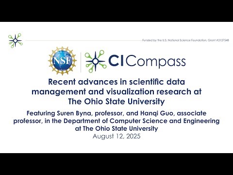 Webinar: Recent advances in scientific data management and visualization research at OSU