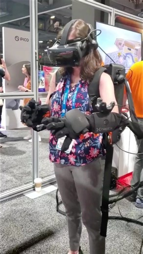 One of these VR gloves costs $36,000. #vr #ar #convention #gadgets #tech | The Verge