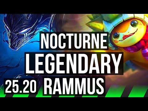 NOCTURNE vs RAMMUS (JGL) | Legendary, 12/4/9 | KR Challenger | 25.20