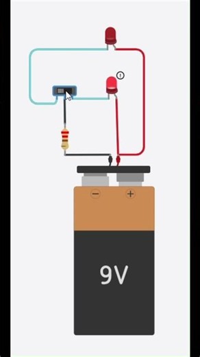 ⚡ Light Up Your Creativity! Build an Amazing LED Circuit with a Slide Switch in Tinkercad 💡#shorts