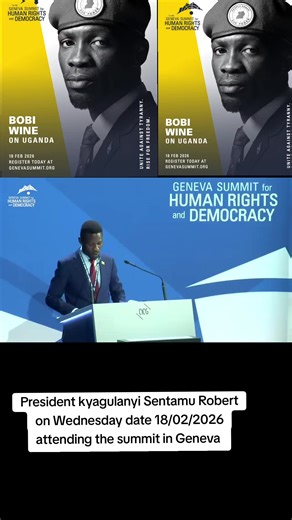 The elected president of uganda Robert kyagulanyi Sentamu is attending Geneva summit on Wednesday #bobiwineuganda✊✊✊✊✊✊ #uganda #trending #fyp