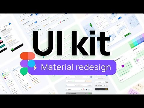 Material—X presentation. Design system UI kit for Figma beyond material design.