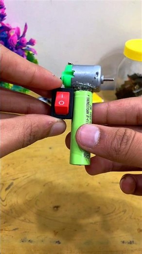 Mini tattoo maker toy using dc motor | how to make tattoo machine at home#experiment #dcmotor