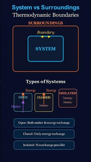 System vs Surrounding #education #physics #fluidmechanics #engineering #thermodynamics #heattransfer