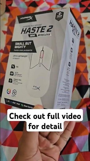 HyperX Pulsefire Haste 2 Mini Wireless Gaming Mouse. #hyperx #gamingmouse