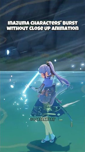inazuma Characters Burst animation #genshinimpact #genshin