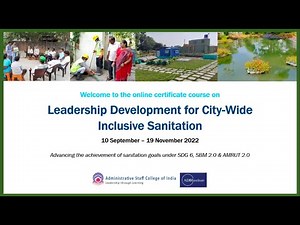 Inaugural Session Leadership Development for City Wide Inclusive Sanitation ASCI - ADBI COHORT 4