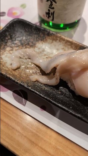 寿司の美登利でむきたてほたて