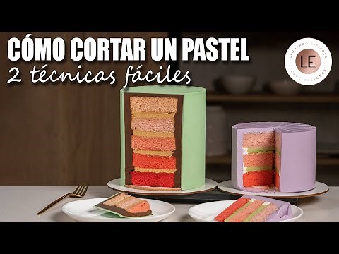 Cómo CORTAR TUS PASTELES | Dos técnicas súper fáciles para pasteles altos y de un piso