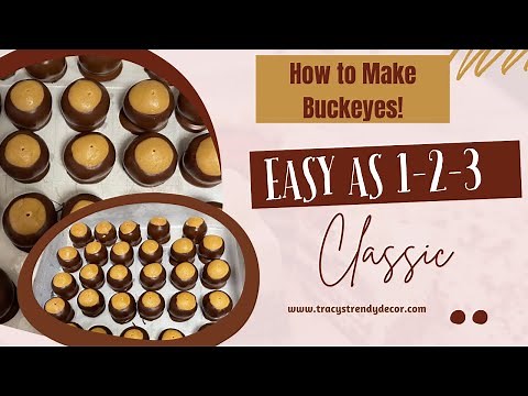 How to Make Classic Buckeyes | Easy 1, 2, 3 Recipe