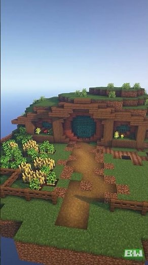 Building a Hobbit Hole in Minecraft..