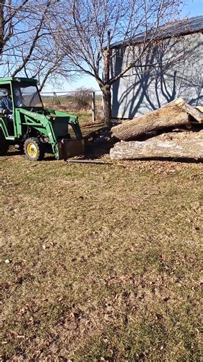 Saturday we got another load of logs. | Brian T Krohn