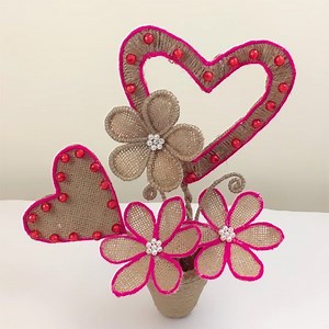 8.5K views · 77 reactions | Home Decor Jute Flower Showpiece | Dian Crafts | Facebook